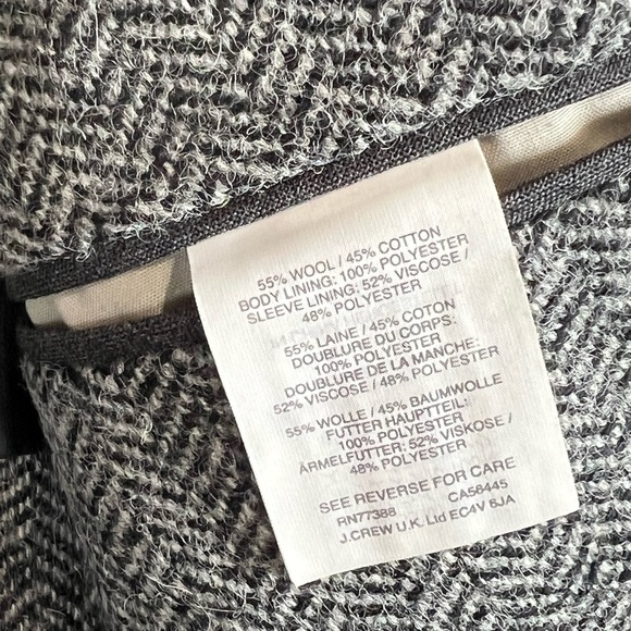 J. Crew Ludlow 38R British Moon Herringbone Classic Gray Brown Blazer - Picture 8 of 13